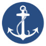 Anchor Round Stickers