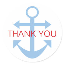 Anchor Thank You stickers