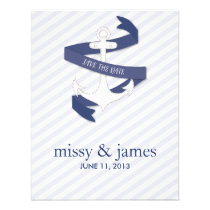 Anchor Wedding Save the Date invitations