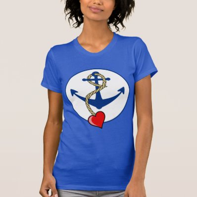 Anchor With Heart Tee Shirt