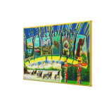 Anchorage, Alaska - Large Letter Scenes Canvas Prints
