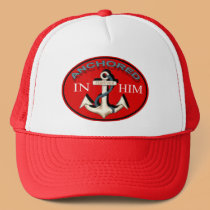 Anchored in Him Cap hats by Exhortations Anchored in Him Cap hats