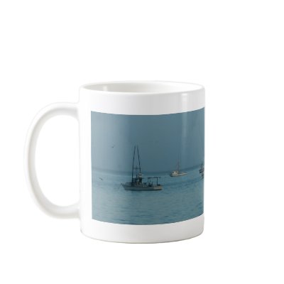 Anchored in Morro Bay Mug by JaguarPhotos