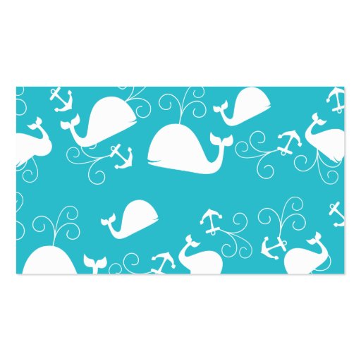 Anchors-a-Whale Business Card Template (back side)