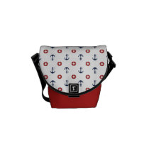 Anchors and Life Rings Messenger Bag