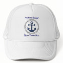 Anchors Aweigh Personalized hat hat