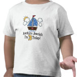 Anchors Aweigh Sailboat 3rd Birthday Tshirt