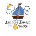 Anchors Aweigh Sailboat 6th Birthday T shirt by BirthdayTeesGifts Anchors Aweigh Sailboat 6th Birthday T shirt