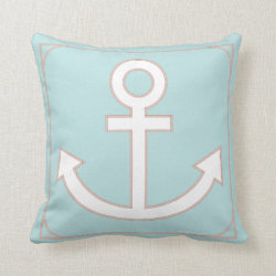 Anchors Aweigh Seafarer Pillow in Caribbean