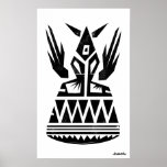 Ancient Abstract symbol with Wings 2 posters