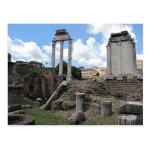 Ancient Agora temple pillar ruins Post Cards