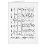 Ancient Alphabets Card