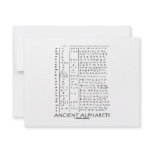 Ancient Alphabets Custom Invites