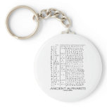 Ancient Alphabets Keychain