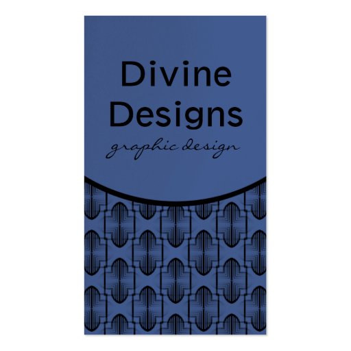 Ancient Arches Business Card, Blue