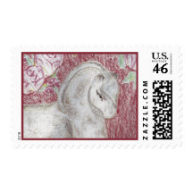 Ancient Asian Pony Postage Stamp