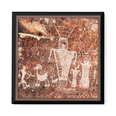 ANCIENT ASTRONAUTS REFRIGERATOR MAGNET by Aquavel