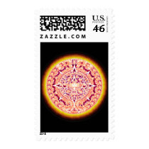 Ancient Aztec Calendar Postage Stamps