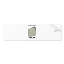 Ancient Babelfish Rosetta Stone (Communication) Bumper Stickers