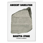 Ancient Babelfish Rosetta Stone (Communication) Greeting Cards
