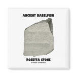 Ancient Babelfish Rosetta Stone (Communication) Fridge Magnets