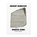 Ancient Babelfish Rosetta Stone (Communication) Post Cards