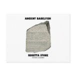 Ancient Babelfish Rosetta Stone (Communication) Post Card
