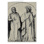Ancient Britons Druids Antique Engraving Design Greeting Cards