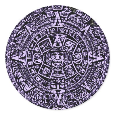 Ancient calendar round sticker by Goldchick