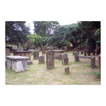 Ancient Cemetery in England posters