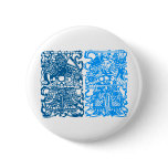 Ancient Chinese Symbol : God of Door (V1) Buttons