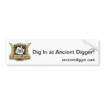 Ancient Digger Archaeology Bumper Sticker