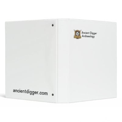 Ancient Digger Archaeology School Notebook Vinyl Binder by DiggerArchaeology