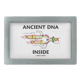 Ancient DNA Inside (DNA Replication) Rectangular Belt Buckle