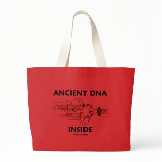 Ancient DNA Inside (DNA Replication Humor) bag