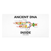 Ancient DNA Inside (DNA Replication Humor) Picture Card