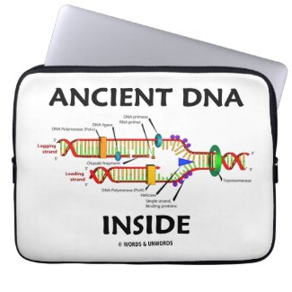 Ancient DNA Inside (DNA Replication) Laptop Sleeve