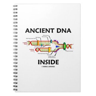 Ancient DNA Inside (DNA Replication) Spiral Note Book