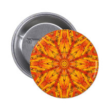 "Ancient Echoes" Crystal Mandala Pinback Buttons