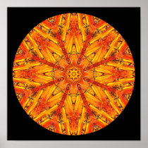 Ancient Echoes Crystal Mandala Poster