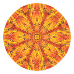 Ancient Echoes Crystal Mandala Round Stickers