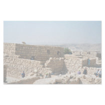 Ancient edifice, Masada, Israel Stationery Paper