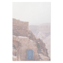 Ancient edifice, Masada, Israel Stationery