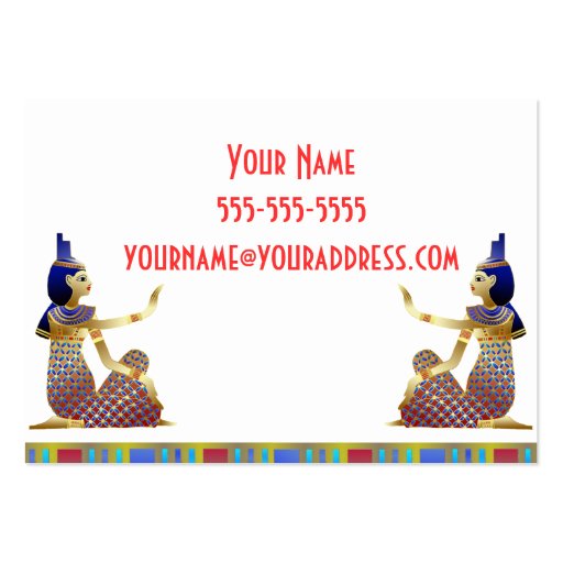 Ancient Egypt Business Card (back side)