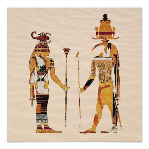 Ancient Egypt Gods Poster Perfect Poster | Zazzle