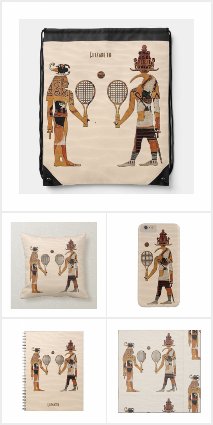 Ancient Egypt Gods Tennis Funny Collection
