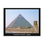 Ancient Egypt: Pyramid of Khafre, Egypt postcards