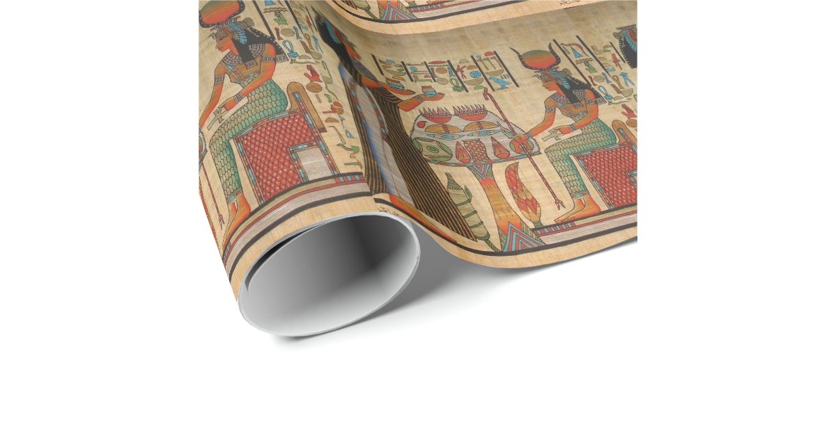 ANCIENT EGYPT WALL MURAL WRAPPING PAPER Zazzle