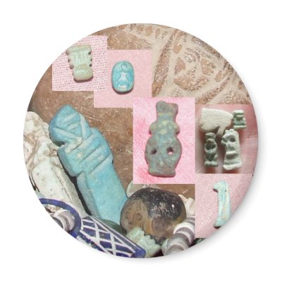 Ancient Egyptian Amulets. Fridge Magnet by Dianekmt