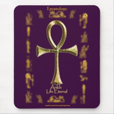 Ancient Egyptian Ankh Mousepad by RavenSpiritPrints